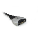 LevelOne 2-Port USB DVI-D Single Link Cable KVM Switch, audio support