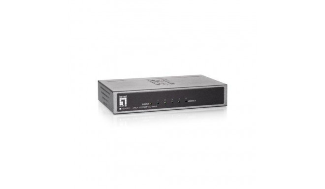LevelOne 5-Port Fast Ethernet Switch, 1 x SC Multi-Mode Fiber