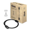 CLUB3D USB Gen2 Type C Video 4K60Hz, Data 10Gbps and 100W Charging 1Meter M/F