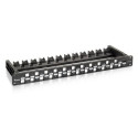 Equip 24-Port Keystone Cat.6A Unshielded Patch Panel, Black