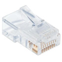 Intellinet RJ45 Modular Plugs Pro Line, Cat5e, UTP, 3-prong, for solid wire, 50 µ gold-plated contac