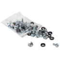 Intellinet Cage Nut Set (100 Pack), M6 Nuts, Bolts and Washers, Suitable for Network Cabinets/Server