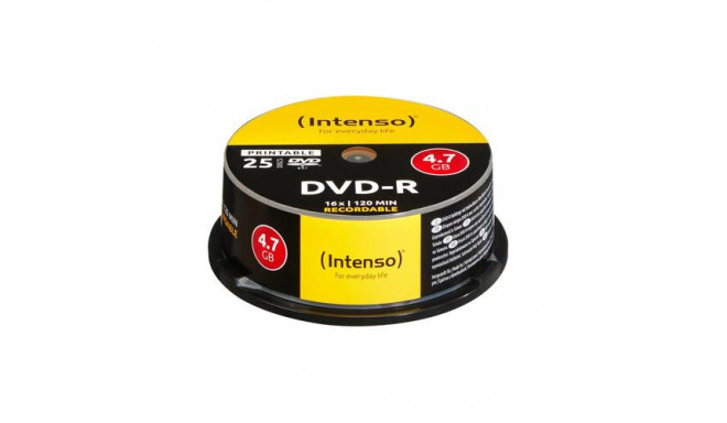 Intenso DVD-R 4.7GB, Printable, 16x 25 pc(s)