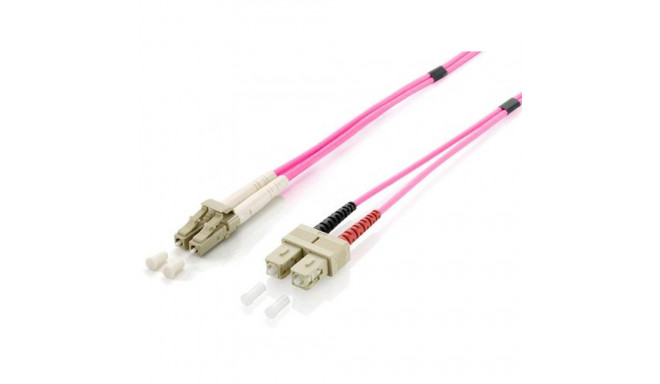 Equip LC/SC Fiber Optic Patch Cable, OM4, 0.5m