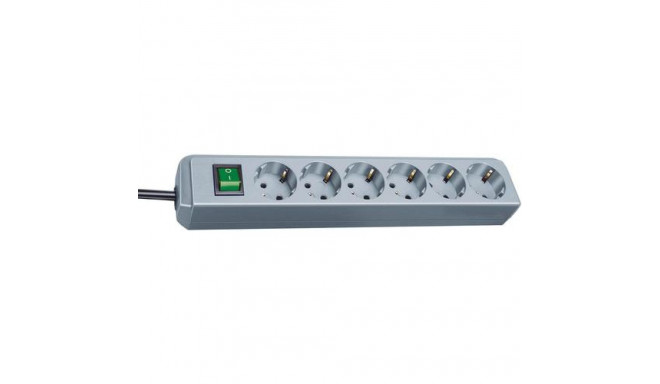 Brennenstuhl Eco power extension 1.5 m 6 AC outlet(s) Grey