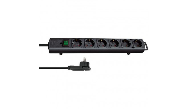 Brennenstuhl 1153300100 power extension 2 m 6 AC outlet(s) Indoor Black