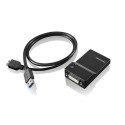 Lenovo USB 3.0 - DVI/VGA USB graphics adapter 2048 x 1152 pixels Black