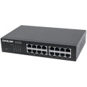 Intellinet 16-Port Gigabit Ethernet Switch, 16-Port RJ45 10/100/1000 Mbps, IEEE 802.3az Energy Effic