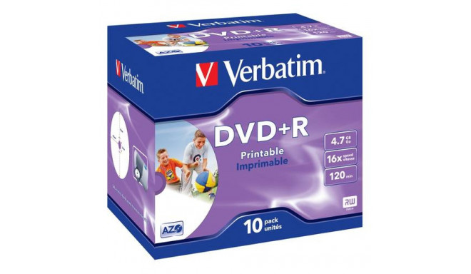 Verbatim DVD+R Wide Inkjet Printable ID Brand