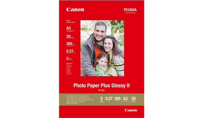 Canon PP-201 Glossy II Photo Paper Plus A3 - 20 Sheets