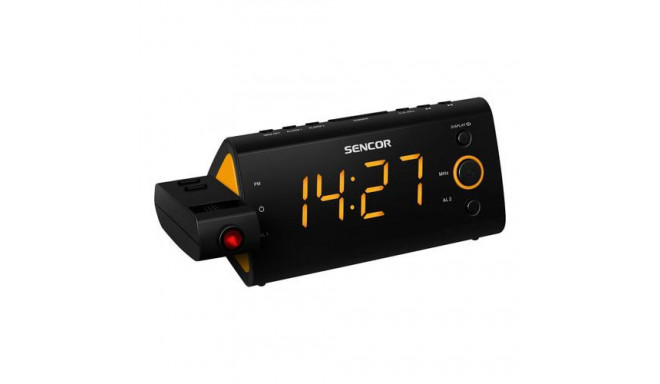 Sencor SRC 330 OR radio Clock Digital Black, Orange