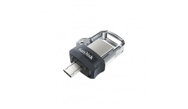 SanDisk Ultra Dual m3.0 USB flash drive 64 GB USB Type-A / Micro-USB 3.2 Gen 1 (3.1 Gen 1) Black, Si