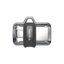 SanDisk Ultra Dual m3.0 USB flash drive 64 GB USB Type-A / Micro-USB 3.2 Gen 1 (3.1 Gen 1) Black, Si