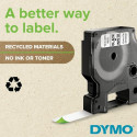 DYMO D1 Standard - Black on Green - 12mm