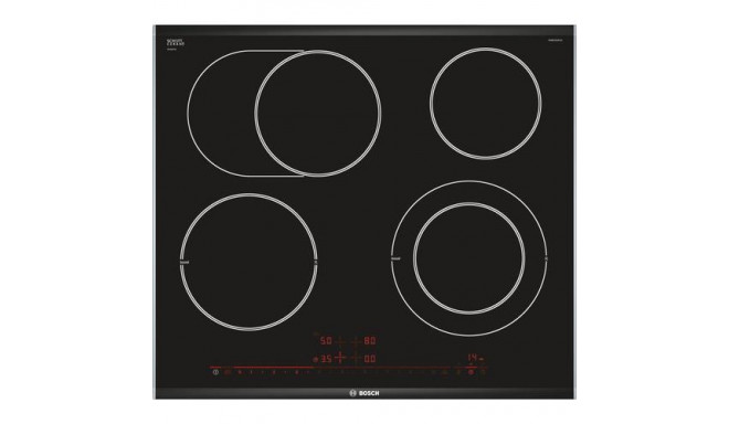 Bosch Serie 8 PKN675DP1D hob Black, Stainless steel Built-in Ceramic 4 zone(s)