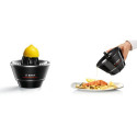 Bosch MCP72GPB citrus press Plastic, Stainless steel Black, Transparent