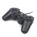 Gembird JPD-UDV-01 Gaming Controller Black USB 2.0 Gamepad Analogue / Digital PC