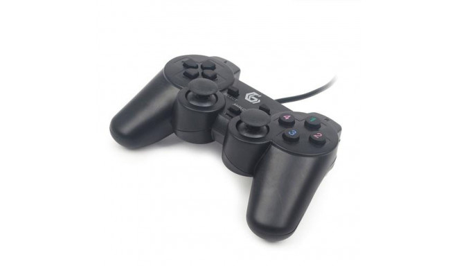 Gembird JPD-UDV-01 Gaming Controller Black USB 2.0 Gamepad Analogue / Digital PC