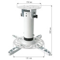 Techly Bracket Universal Projector Ceiling White ICA-PM 200WH