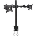 Techly 13-27&quot; Desk Stand for 2 Monitor with Clamp&quot; ICA-LCD 482-D