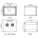 Techly Wall Rack Cabinet 19 6U prof. 450 Grey Assembled&quot; I-CASE EL-1006G45