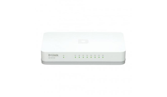 D-Link GO-SW-8G/E network switch Unmanaged Gigabit Ethernet (10/100/1000) White