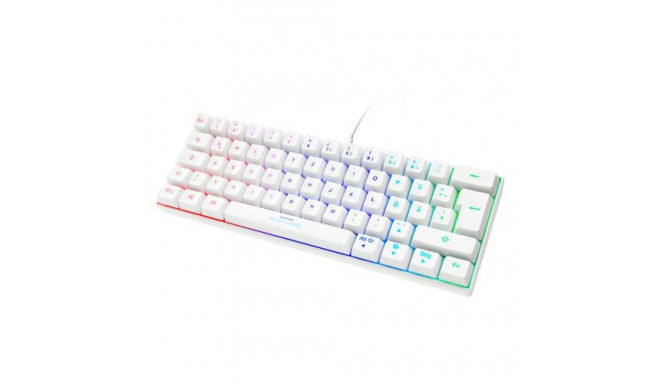 Deltaco GAM-075-W-DE keyboard Gaming USB QWERTZ German White