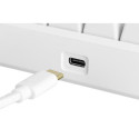 Deltaco GAM-075-W-DE keyboard Gaming USB QWERTZ German White