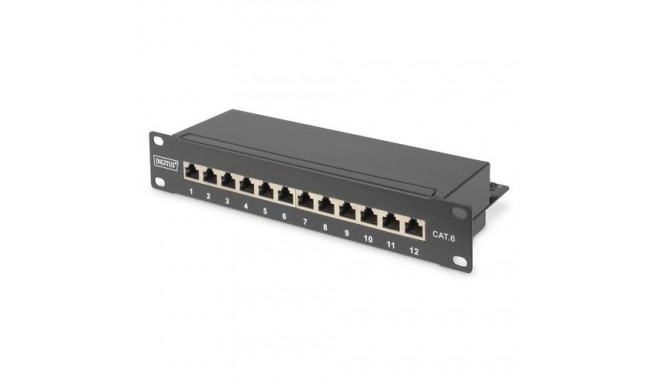 Digitus CAT 6, Class E Patch Panel, shielded, black