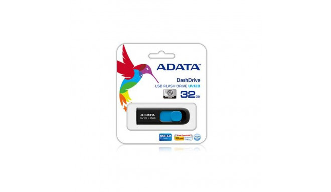 ADATA DashDrive UV128 128GB USB flash drive USB Type-A 3.2 Gen 1 (3.1 Gen 1) Black, Blue