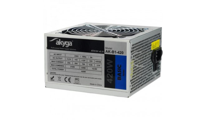 Akyga AK-B1-420 power supply unit 420 W 20+4 pin ATX ATX Grey