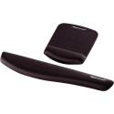 Fellowes Mouse Mat Wrist Support - PlushTouch Mouse Pad with Non Slip Rubber Base &amp; Antibact