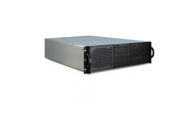 Inter-Tech 3U-30255 Rack Black, Stainless steel