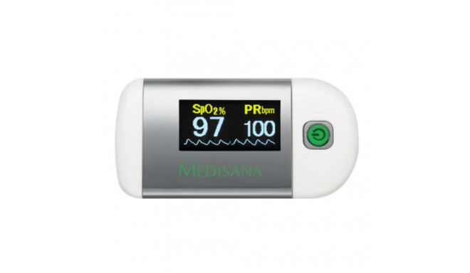 Medisana PM 100 heart rate monitor Finger Silver, White