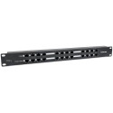 Intellinet PoE Patch Panel, 24 Port Patch Panel with 12 port RJ45 Data In and 12 port RJ45 Data and 