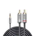 Lindy 1m 3.5mm to Phono Audio Cable, Cromo Line