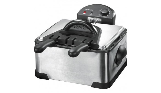 Clatronic FR 3195 Double 4 L 2000 W Black, Stainless steel