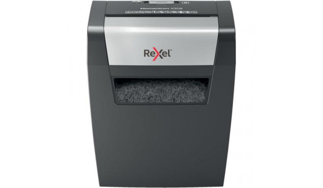 Rexel Momentum X308 paper shredder Particle-cut shredding Black, Grey