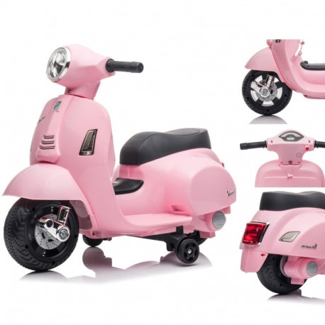Vespa akusõiduk Scooter, puudriroosa