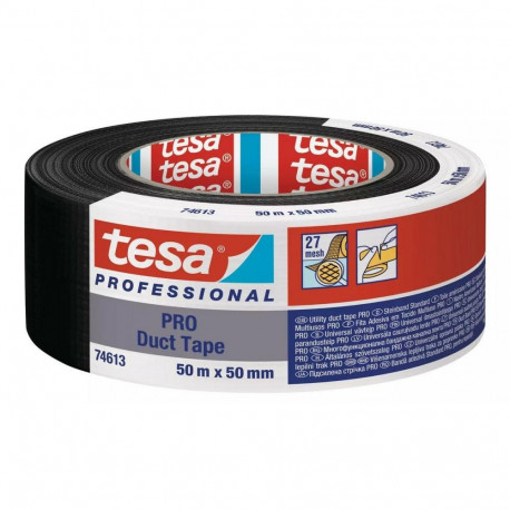 TESA parandusteip must 50m x 50mm