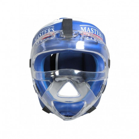 Masters boxing helmet with mask KSSPU-M (WAKO APPROVED) 02119891-M02 (niebieski+S)