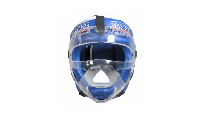 Masters Boxing Helmet with Mask KSSPU-M (WAKO APPROVED) 02119891-M02 (niebieski+S)