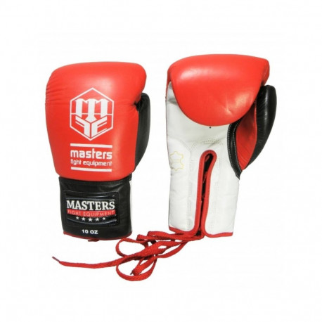 Masters RBT-600 Boxing Gloves 01600-0802 (czerwono-biało-czarny+10 oz)