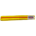MASTERS kimono belt yellow with orange trim 06224-280040704 (300 cm)