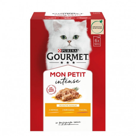 GOURMET Mon Petit linnulihasegu märg kassitoit 6 x 50 g