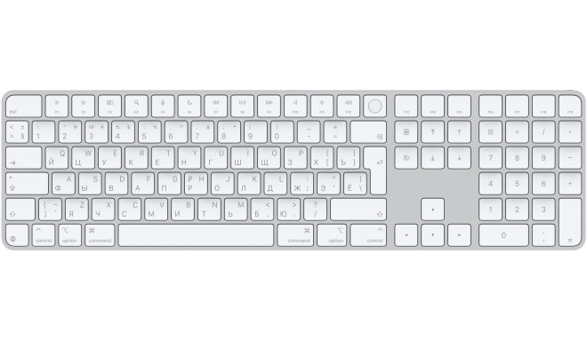 Apple Magic Keyboard Touch ID Numeric RUS White Keys