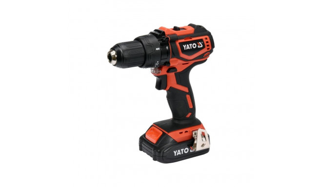 YATO 18V 42Nm 1x2,0Ah liitium-ioon harjavaba puur-kruvikeeraja kohvris YT-82794