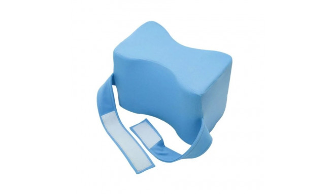 Wedge separator cushion between thighs with leg brace