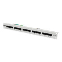 ISDN 19" 25x RJ45 (8P4C) Patch Paneel, LSA Tase, Cat3, Varjestamata, 1U, Hall