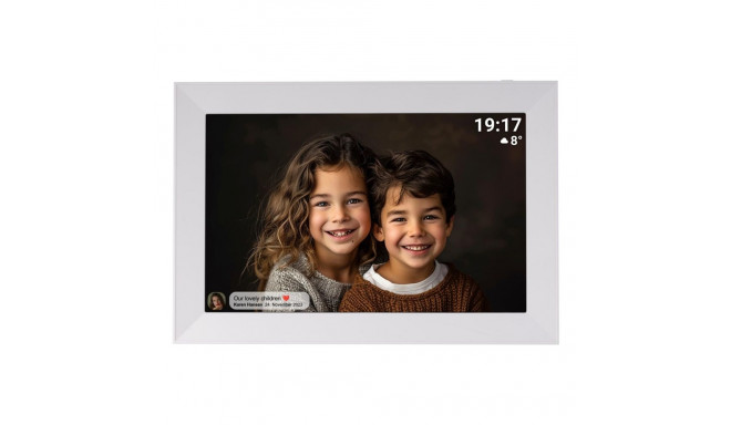 Denver PFF-1012 digital photo frame White 25.6 cm (10.1") Touchscreen Wi-Fi